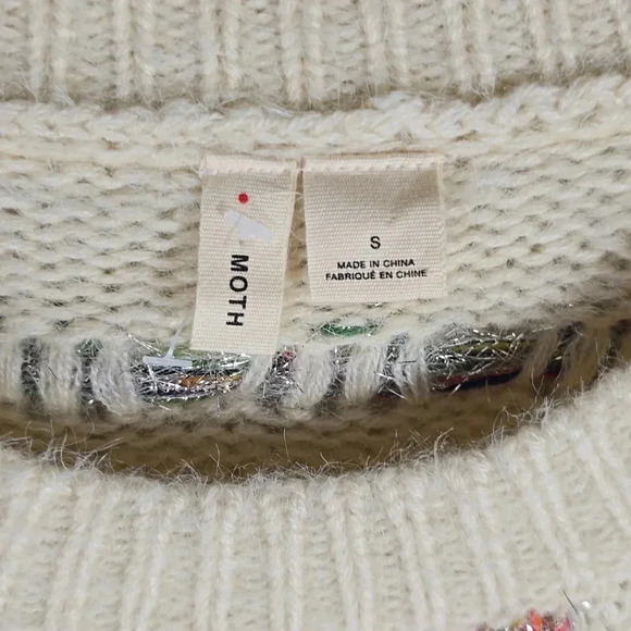 {Anthropologie} Moth Metallic Check Sweater - Picture 10 of 12